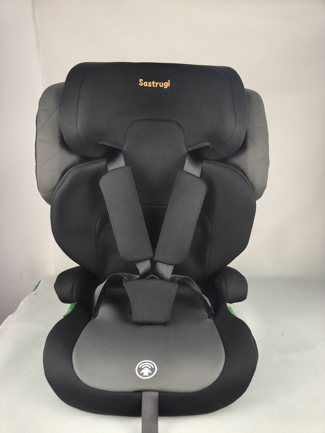 Dark grey — front view, five-point harness