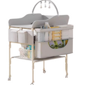 Newborn baby changing table, foldable and portable, super convenient for changing diapers and nursing.