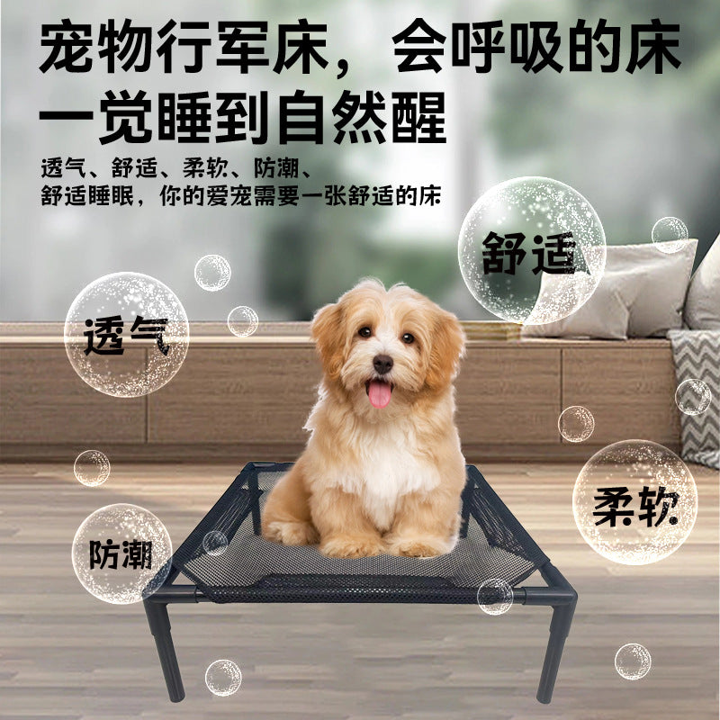 Portable camping bed for cats and dogs, with moisture-proof, removable, washable, and foldable design-Customizable-Direct from the factory,