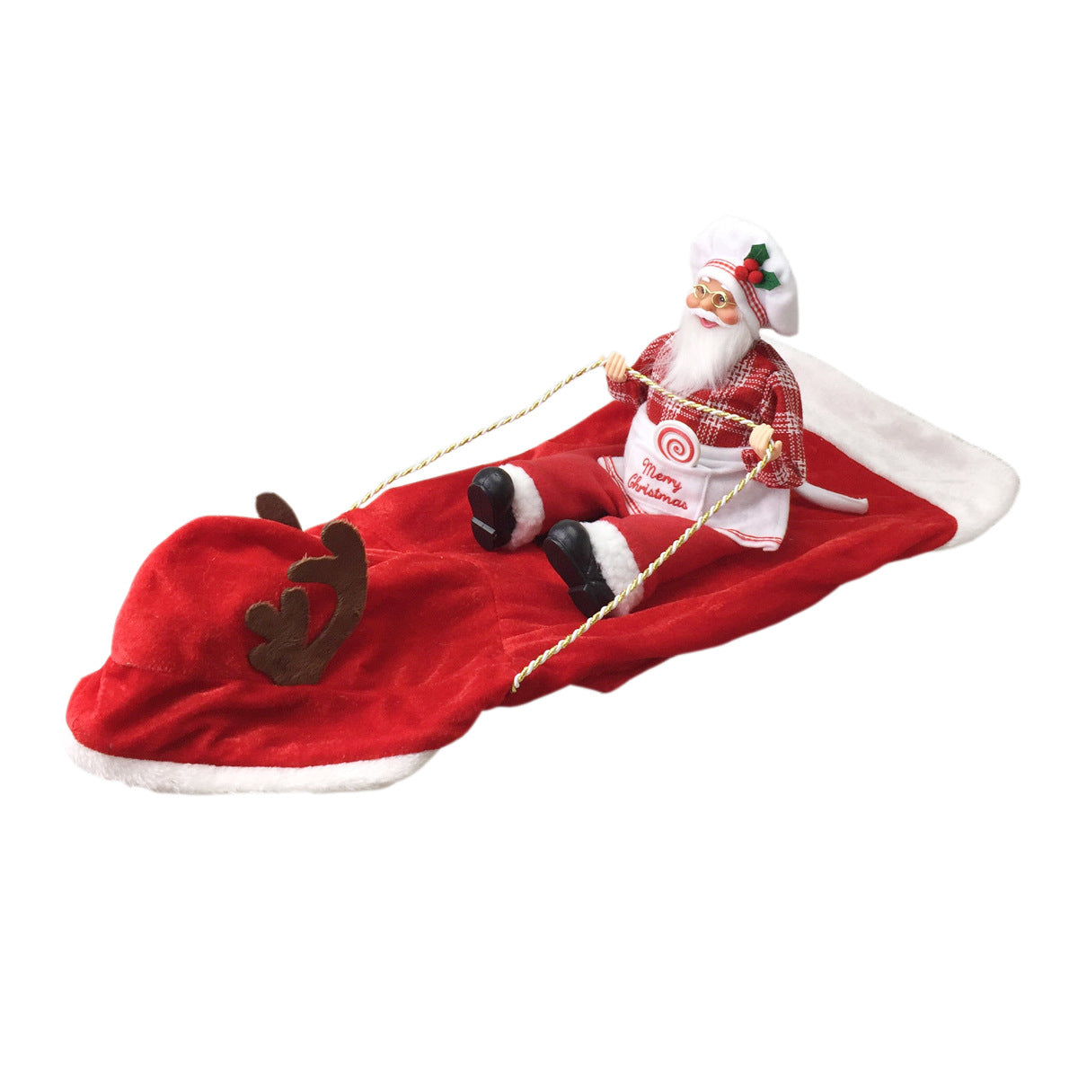 Pet Dog Christmas Costume Santa Claus Riding Outfit Christmas Pet Clothes Reindeer Riding Outfit Pet Christmas Supplies