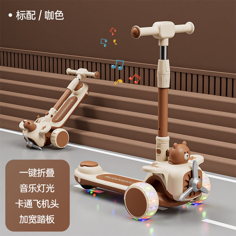 New Scooter Children1-3-6-12Foldable 3-in-1 Scooter for Boys and Girls