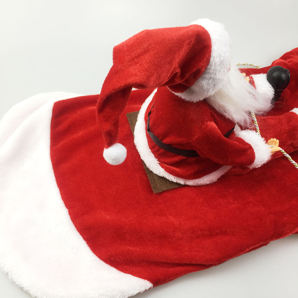 Pet Dog Christmas Costume Santa Claus Riding Outfit Christmas Pet Clothes Reindeer Riding Outfit Pet Christmas Supplies