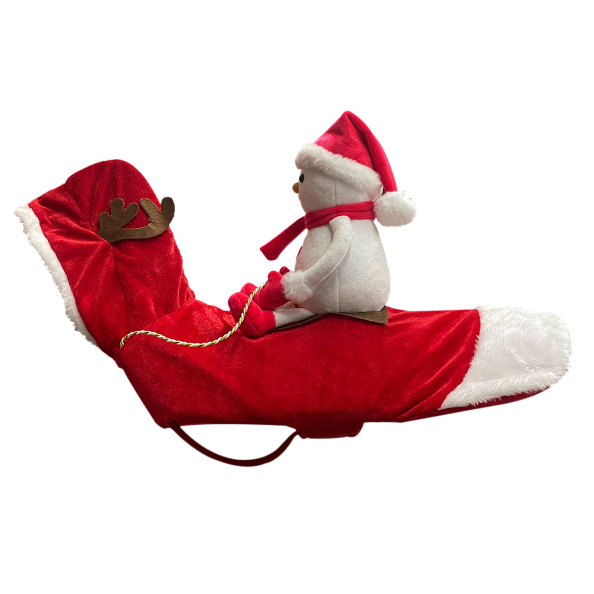 Pet Dog Christmas Costume Santa Claus Riding Outfit Christmas Pet Clothes Reindeer Riding Outfit Pet Christmas Supplies
