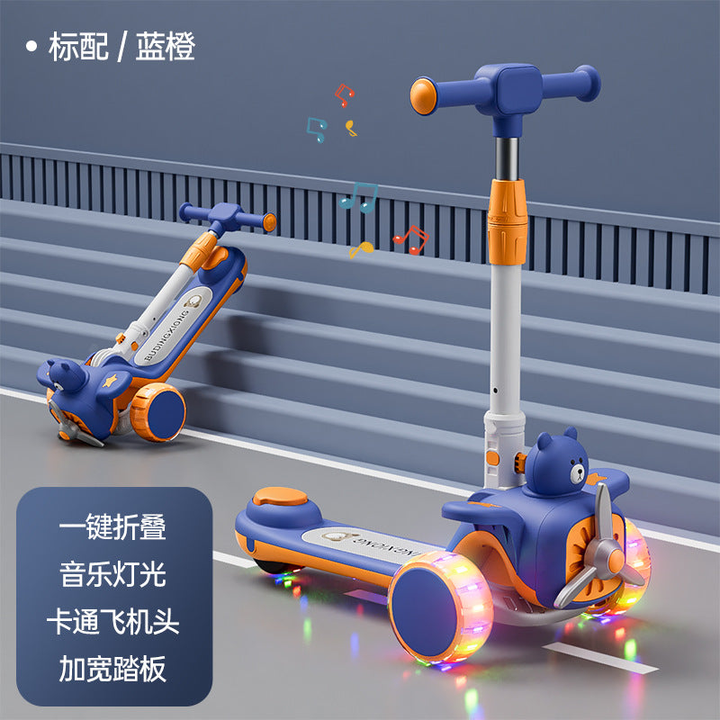 New Scooter Children1-3-6-12Foldable 3-in-1 Scooter for Boys and Girls