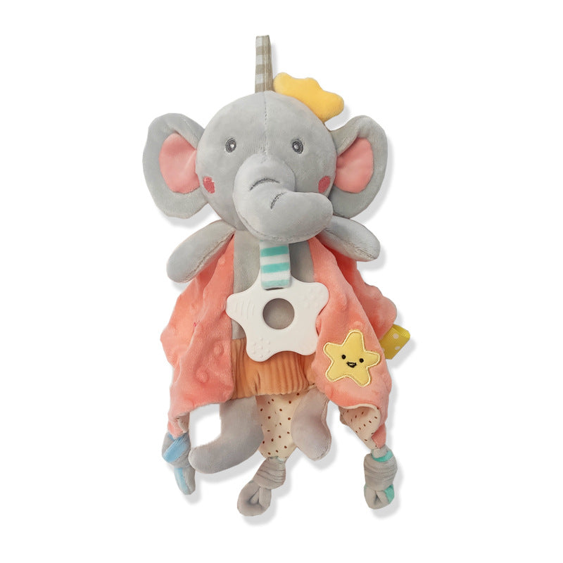Baby Toys 0-1 Year Old Soothing Towel Baby Sleeping Companion Doll Teething Soothing Doll Infant Toy Rattle
