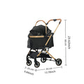 Pet travel gadget Lightweight aluminum tube body Durable oxford cloth Smoothly adapts to various road surfaces No need to worry about taking pets out!