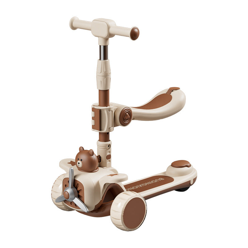 New Scooter Children1-3-6-12Foldable 3-in-1 Scooter for Boys and Girls