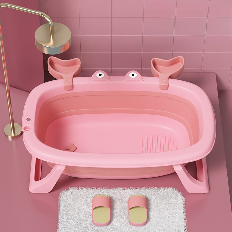 Baby Bath Tub Foldable Bathtub for Infants, Small Bath Bucket for Children to Sit and Lie, Home Use Newborn Baby Supplies