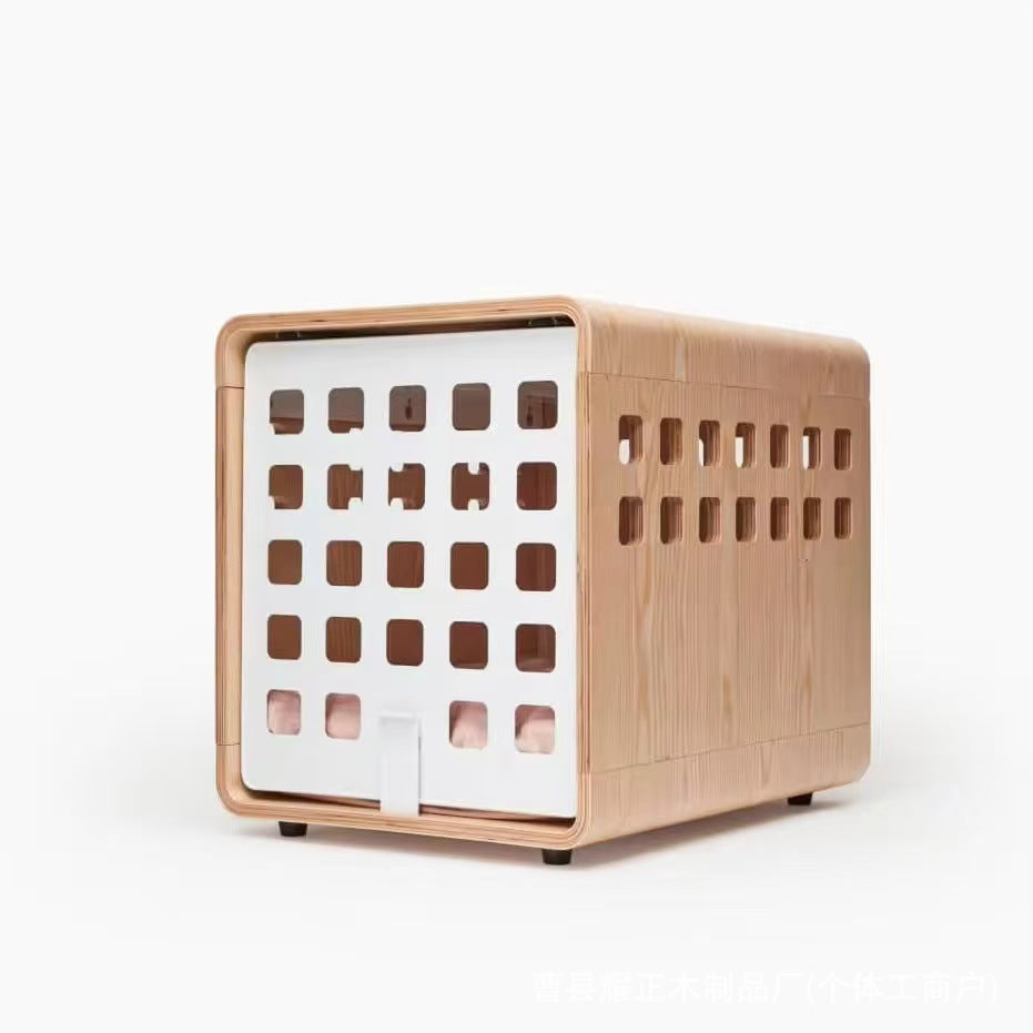 Creative Wooden Cat and Dog Bed Bedside Table Bedside Pet Bed Wooden Human and Pet Shared Integrated Storage Cabinet All Seasons -Customizable-Direct from the factory