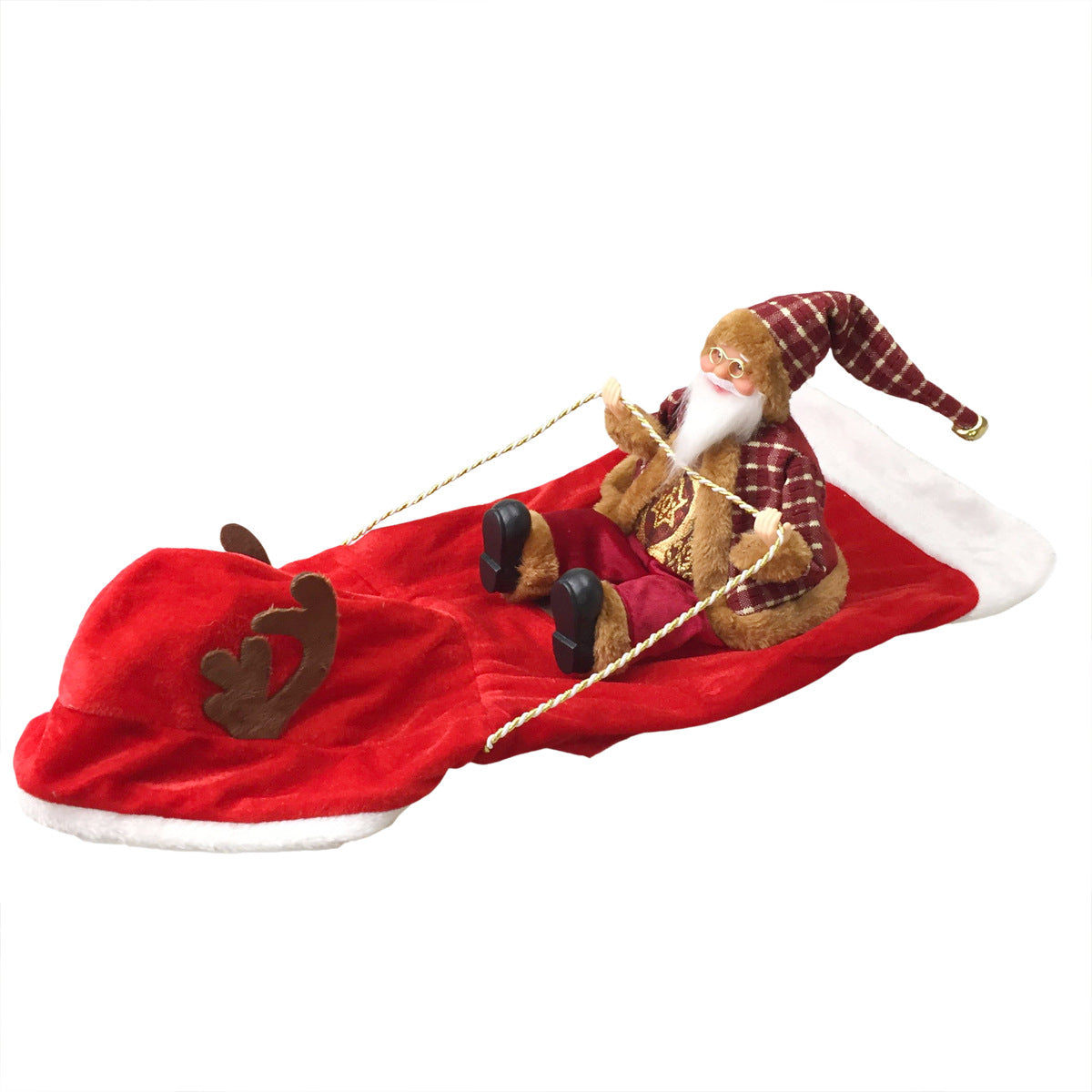 Pet Dog Christmas Costume Santa Claus Riding Outfit Christmas Pet Clothes Reindeer Riding Outfit Pet Christmas Supplies