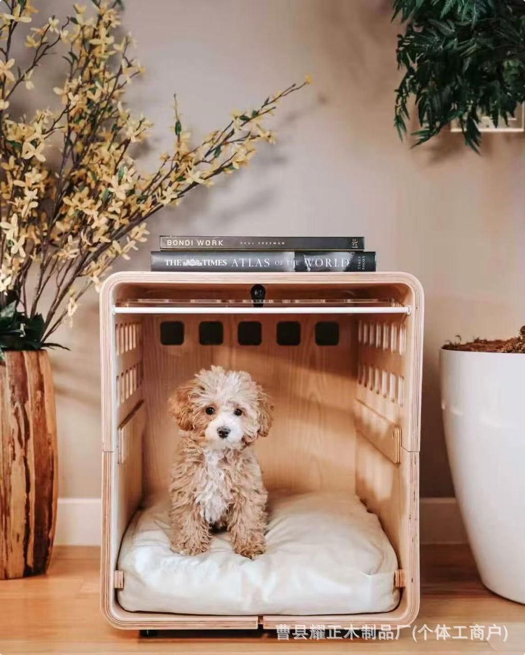 Creative Wooden Cat and Dog Bed Bedside Table Bedside Pet Bed Wooden Human and Pet Shared Integrated Storage Cabinet All Seasons -Customizable-Direct from the factory