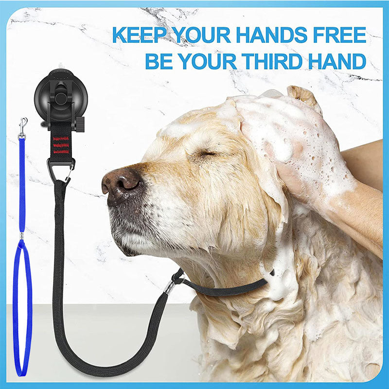 Pet Bathing Fixed Rope Cat Dog Grooming Table Hanging Rope Grooming Cleaning Tool Anti-Movement Suction Cup Fixed Traction Rope