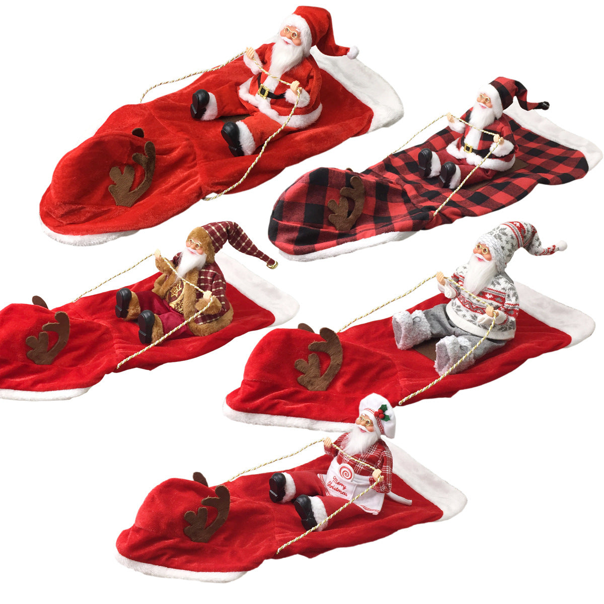Pet Dog Christmas Costume Santa Claus Riding Outfit Christmas Pet Clothes Reindeer Riding Outfit Pet Christmas Supplies