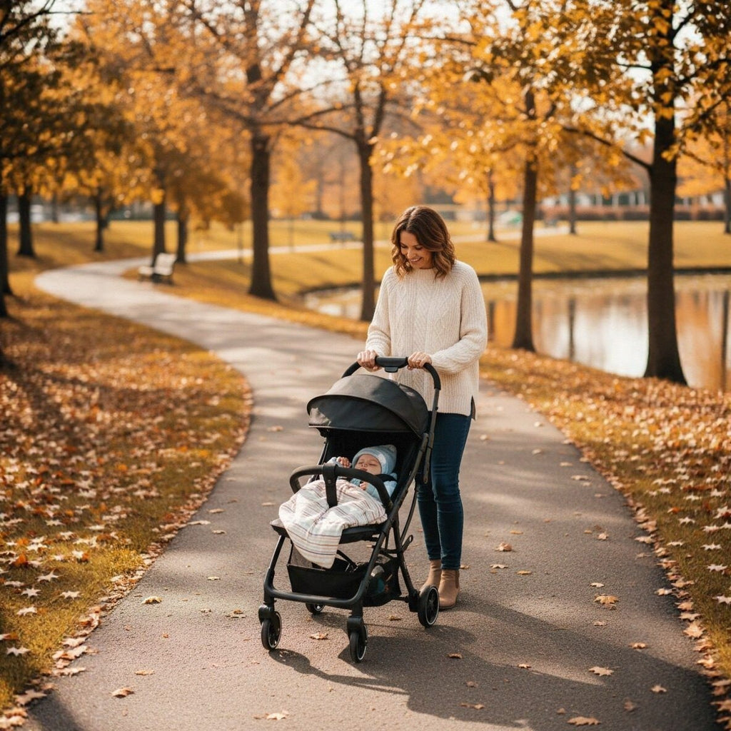 Baby Stroller, Convertible to Sitting and Lying, Lightweight Foldable Portable Baby Umbrella Stroller, Four-Wheel Baby Pushchair