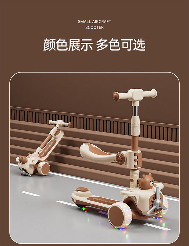 New Scooter Children1-3-6-12Foldable 3-in-1 Scooter for Boys and Girls