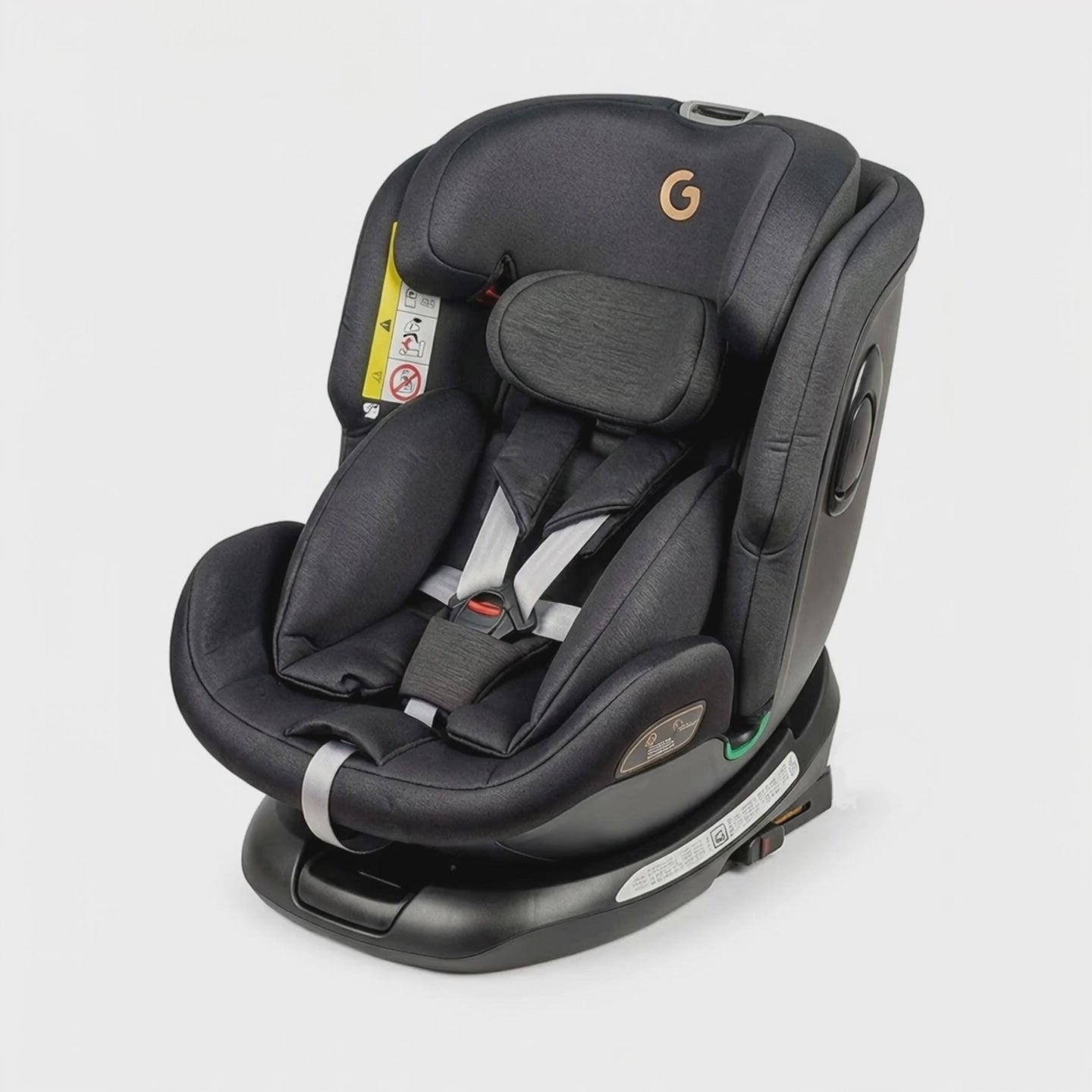 0-12 years old isofix hard connection latch pull-up strap child car safety seat universal for cars